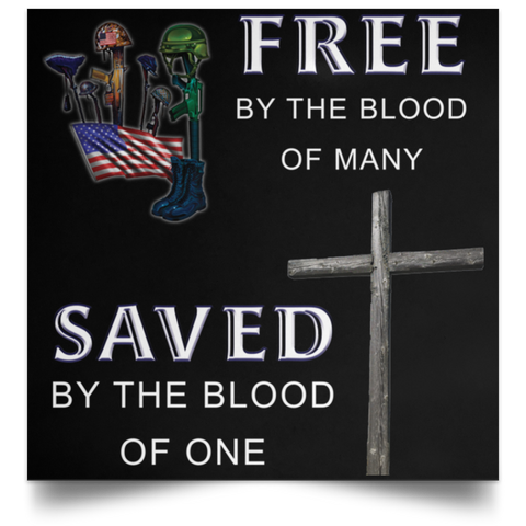 Free Saved2 POSSQE Satin Square Poster