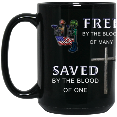 Free Saved 15oz BM15OZ 15 oz. Black Mug